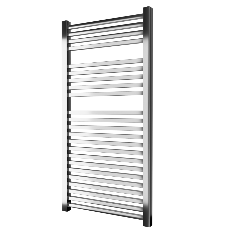 GRADE A1 - Dune Chrome Heated Towel Rail - 1200 x 600mm
