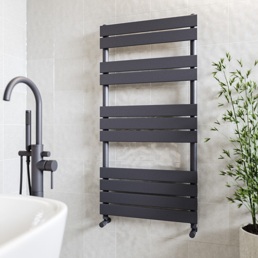 Anthracite Towel Radiator 1200 x 600mm - Tundra