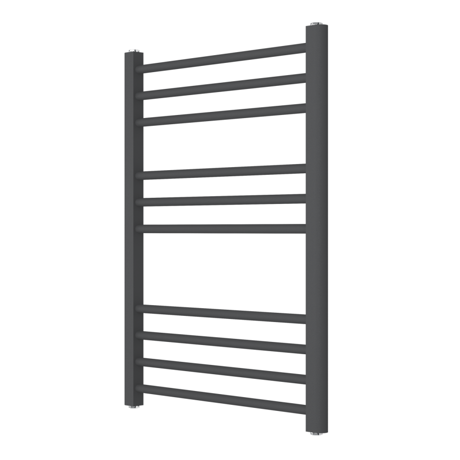 GRADE A1 - Sahara Anthracite Heated Towel Rail - 800 x 600mm