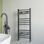 Anthracite Heated Towel Rail Radiator 1000 x 450mm - Sahara