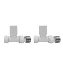 BeBa_26331 White Round Straight Radiator Valves