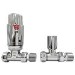 Chrome Thermostatic Straight Radiator Valves