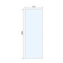 Frameless 700mm Wet Room Shower Screen with Ceiling Support Bar - Live Your Colour