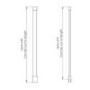 Frameless 700mm Wet Room Shower Screen with Ceiling Support Bar - Live Your Colour