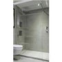Wetroom Screen with Wall Bar 2000 x 1100mm - 8mm Glass - Chrome