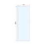 GRADE A1 - Black 700mm Wet Room Shower Screen with Wall Support Bar - Live Your Colour