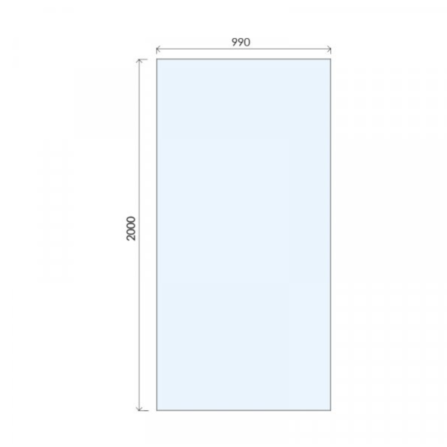 1000mm Bronze Shower Screen for Wet Room & Walk In Shower - Live Your Colour