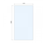 1100mm Bronze Frameless Wet Room Shower Screen with Wall Support Bar - Live Your Colour