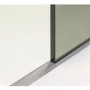 900mm Nickel Frameless Wet Room Shower Screen with Ceiling Support Bar - Live Your Colour