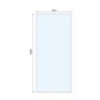 900mm Nickel Frameless Wet Room Shower Screen with Ceiling Support Bar - Live Your Colour