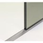 1200mm Nickel Frameless Wet Room Shower Screen with Ceiling Support Bar - Live Your Colour