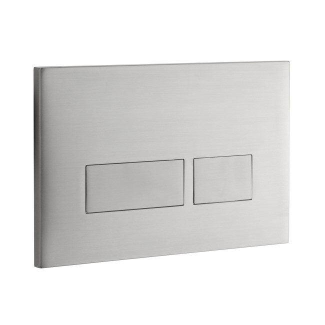 Brushed Stainless Steel Finish Flush Plate