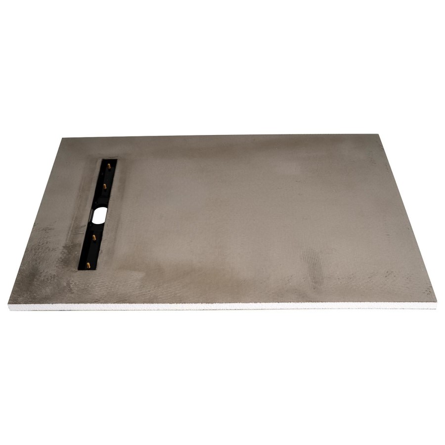 GRADE A1 - Rectangular Wet Room Shower Tray Blue with End Waste Position 1200 x 900mm - Live Your Colour