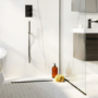 GRADE A1 - Rectangular Wet Room Shower Tray Blue with End Waste Position 1200 x 900mm - Live Your Colour