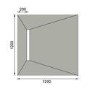1200x1200mm Wet Room Shower Tray- Live Your Colour