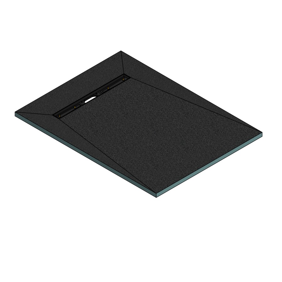 1600x900mm Rectangular Wet Room Shower Tray with 600mm Linear End Waste Position - Live Your Colour