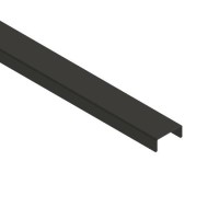 600mm Linear Waste Cover Matt Black - Live Your Colour  600mm Linear Waste Cover Matt Black - Live Your Colour