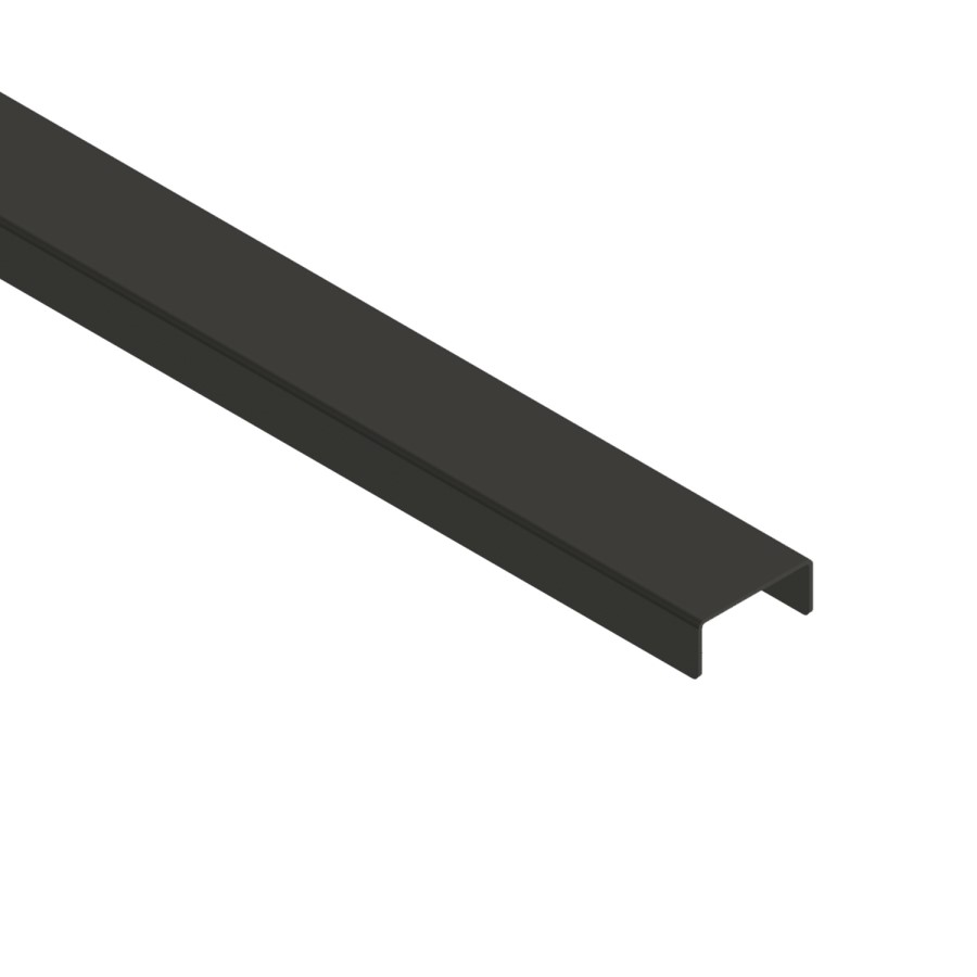 600mm Linear Waste Cover Matt Black - Live Your Colour