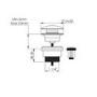 Universal Basin Waste - Chrome