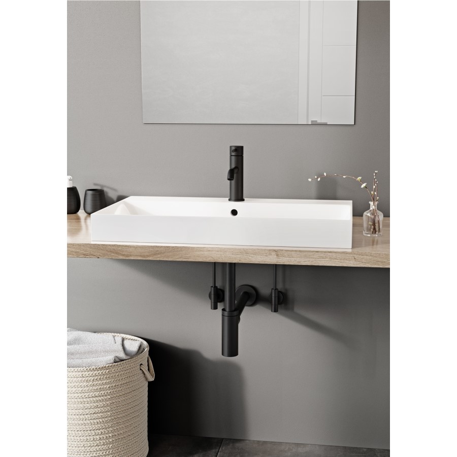 Designer Bottle trap - Round - Black