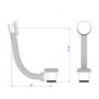 Black Overflow Bath Filler with Pop Up Sprung Bath Waste
