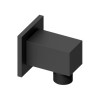 square wall outlet - Black