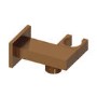 square wall outlet & holder - Brushed Bronze