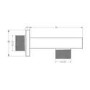 square wall outlet & holder - Brushed Nickel