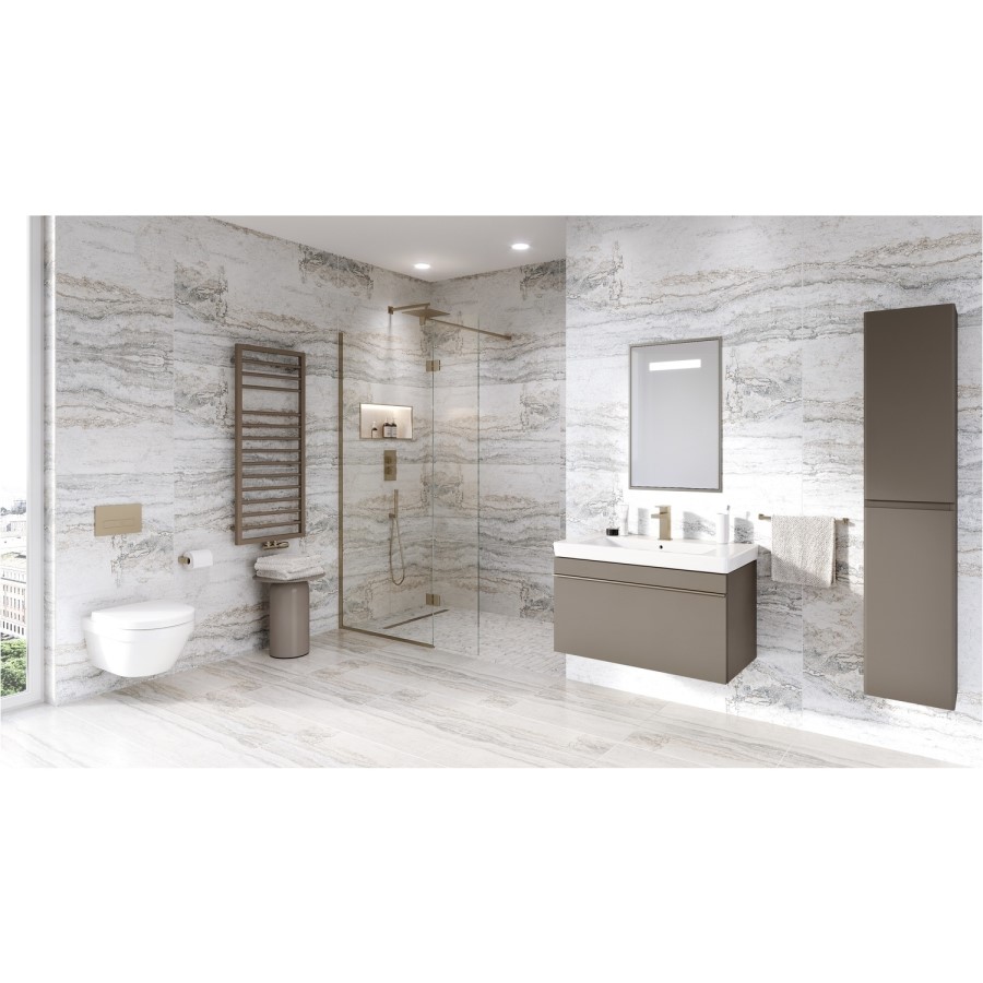 Brushed Nickel Towel Bar