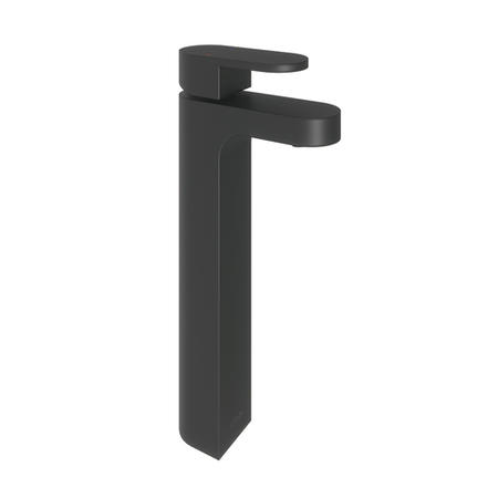 Tall Black Mono Basin Mixer Tap - Hue