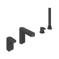 GRADE A1 - Hue Black Bath Shower Mixer Tap