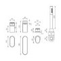 GRADE A1 - Hue Black Bath Shower Mixer Tap