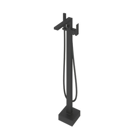 Lex Black Freestanding Bath Shower Mixer Tap