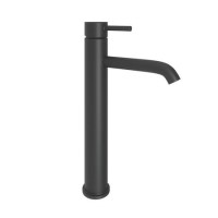 Tall Black Mono Basin Mixer Tap - Kuro