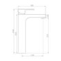 Tall Bronze Mono Basin Mixer Tap - Hue