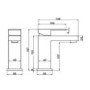 Bronze Mono Basin Mixer Tap - Lex