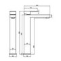 Tall Bronze Mono Basin Mixer Tap - Lex
