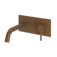Kuro Brushed Bronze Wall Mounted Basin Mixer Tap