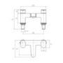 Nickel Bath Mixer Tap - Hue