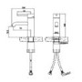 Kuro Brushed Nickel Basin Mixer Tap