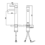 Tall Nickel Mono Basin Mixer Tap - Kuro