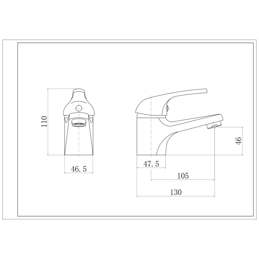 Chrome Basin Mixer Tap - Alfa
