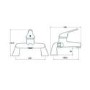 Chrome Bath Mixer Tap - Alfa