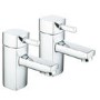 Chrome Bath Pillar Taps - Form