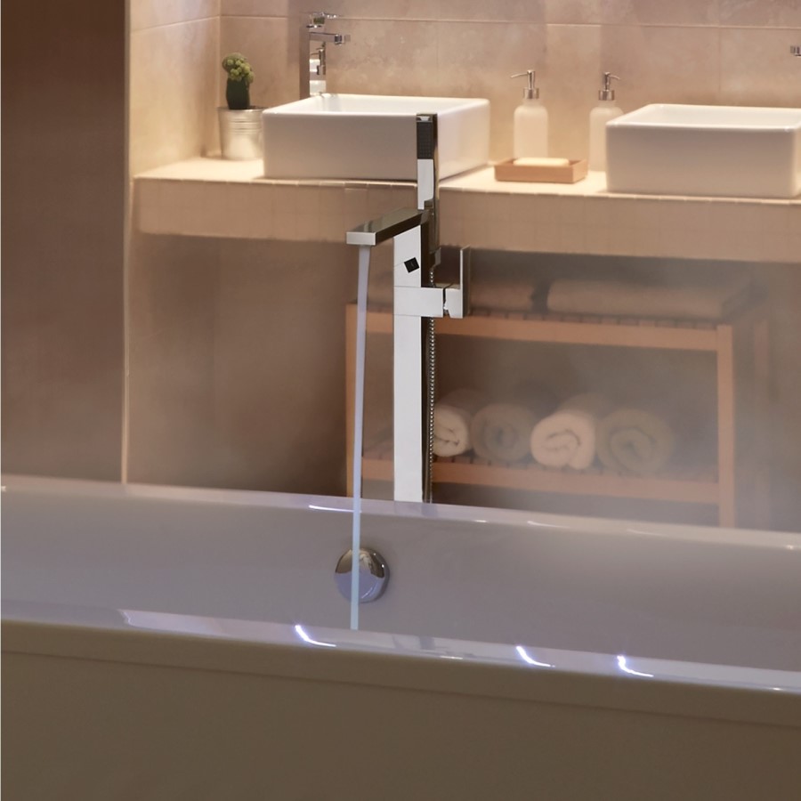 GRADE A1 - Cube Freestanding Bath Filler