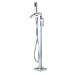 Chrome Freestanding Bath Shower Mixer Tap - Wave