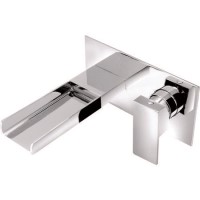 Chrome Wall Mounted Bath Mixer Tap - Quadra Chrome Wall Mounted Bath Mixer Tap - Quadra
