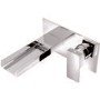 Chrome Wall Mounted Bath Mixer Tap - Quadra