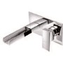 Wall Mounted Chrome Basin Mixer Tap - Quadra