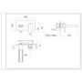 Wall Mounted Chrome Basin Mixer Tap - Quadra